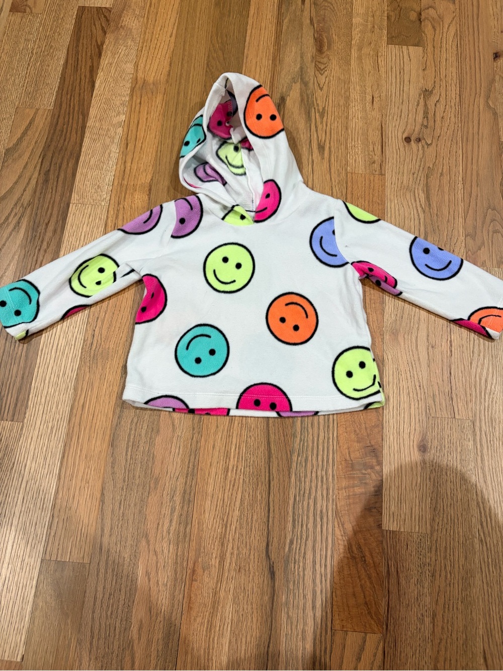 Children’s Place baby girl fleece smiley hoodie